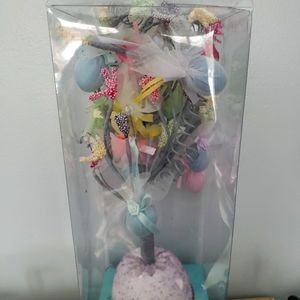 Vintage Easter Egg Jubilee Tree Figure Kmart Lavendar Base.